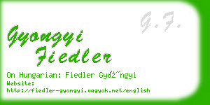 gyongyi fiedler business card